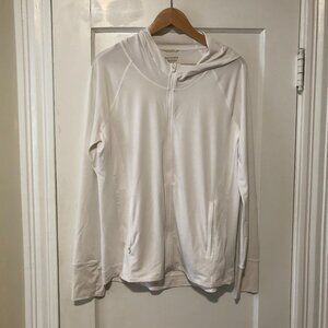 Athleta Pacifica IIlume UPF Jacket Size L EUC White